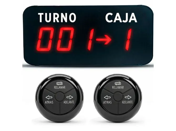 Turnero Inalámbrico para Cajas