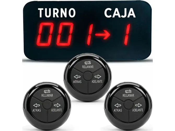 Turnero Inalámbrico para Cajas