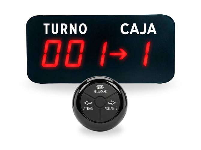 Turnero Inalámbrico para Cajas