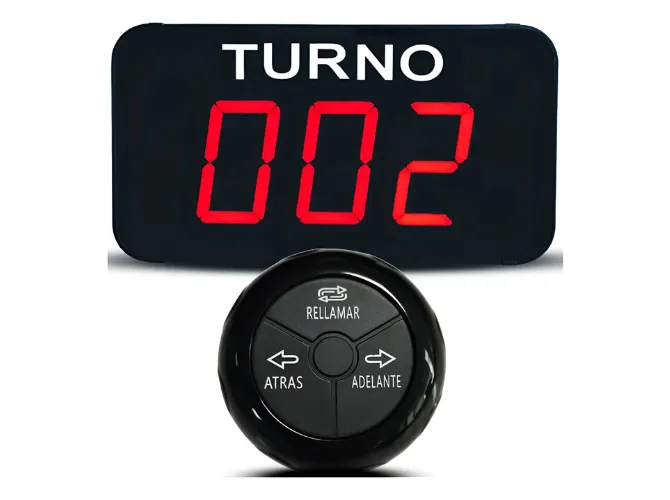 Turnero Inalámbrico 3 digitos